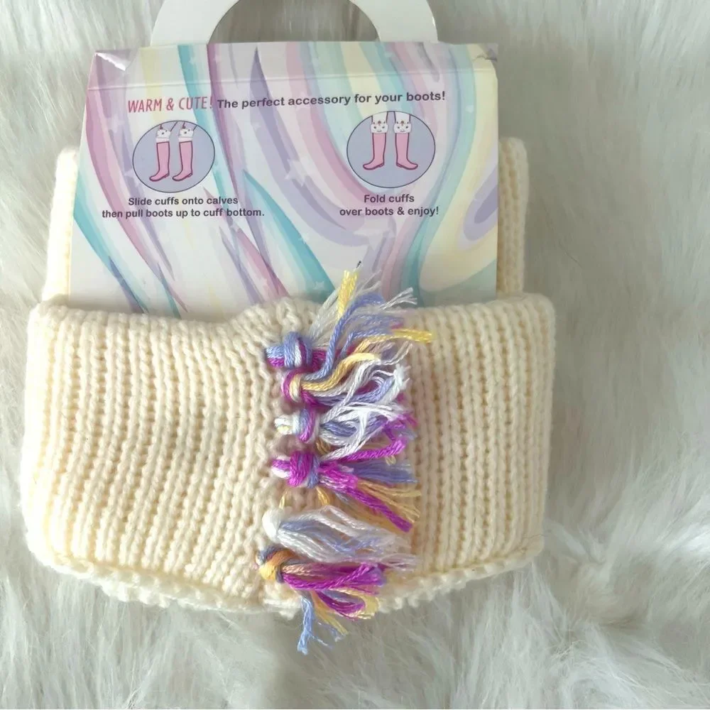 Cupcakes and Cartwheels Magi-Cool Unicorn Boot Cuffs